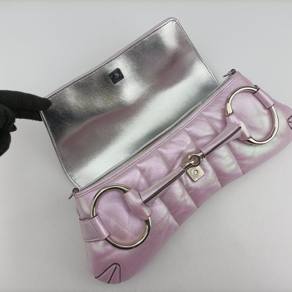 Vintage Gucci Horsebit Pink Leather 764255 shoulderbag | stylenewstar
