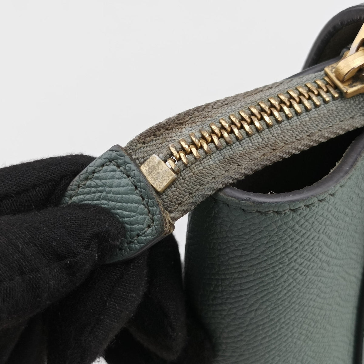 Pre-owned Celine Belt Nano Blue Leather  shoulderbag | stylenewstar