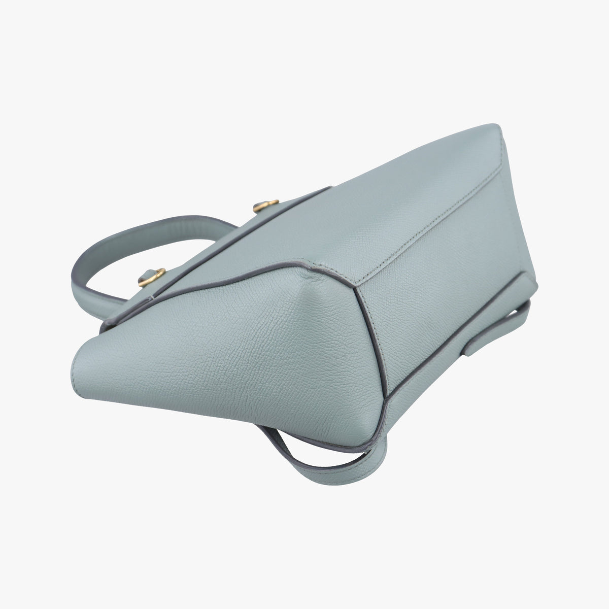 Pre-owned Celine Belt Nano Blue Leather  shoulderbag | stylenewstar