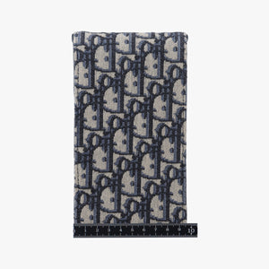 Pre-owned Christian Dior Saddle Phone holder Navy jacquard×Leather  shoulderbag | stylenewstar