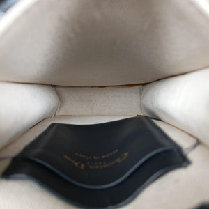 Pre-owned Christian Dior Saddle Phone holder Navy jacquard×Leather  shoulderbag | stylenewstar