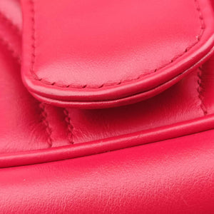 Pre-owned Gucci GG Marmont Red Leather 446744 shoulderbag | stylenewstar