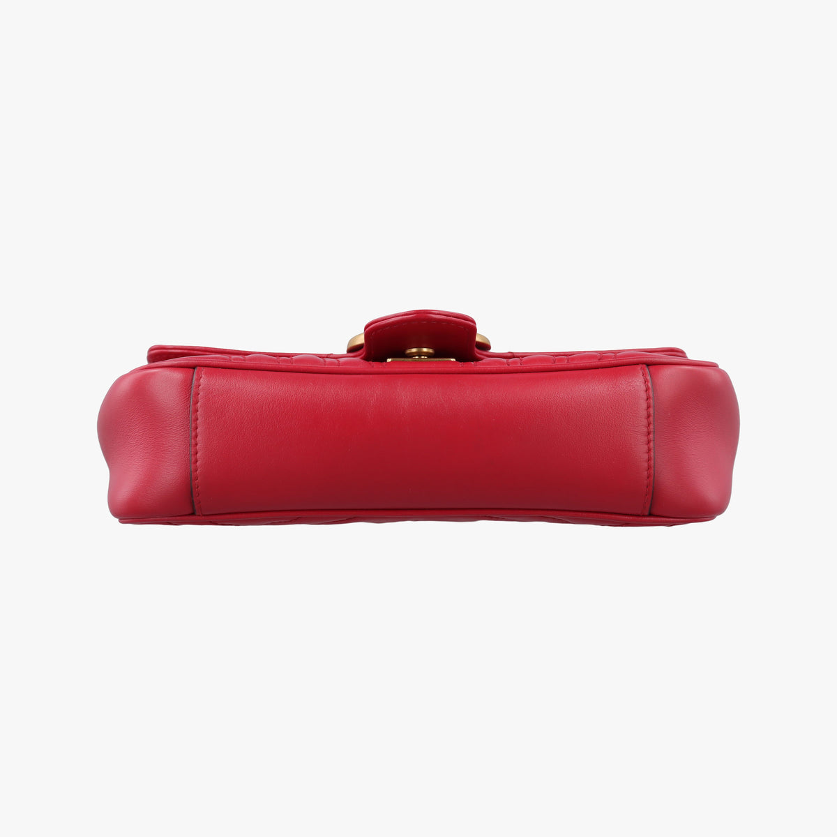 Pre-owned Gucci GG Marmont Red Leather 446744 shoulderbag | stylenewstar