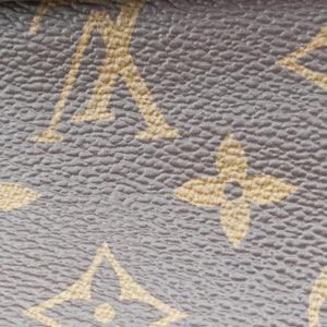 Secondhand Louis Vuitton SAINT PLACIDE brown×CERISE Monogram Canvas×calf leather M43713 shoulderbag | stylenewstar