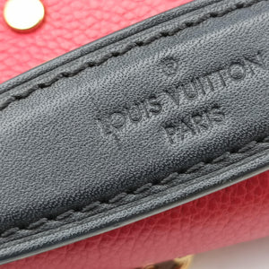 Secondhand Louis Vuitton SAINT PLACIDE brown×CERISE Monogram Canvas×calf leather M43713 shoulderbag | stylenewstar