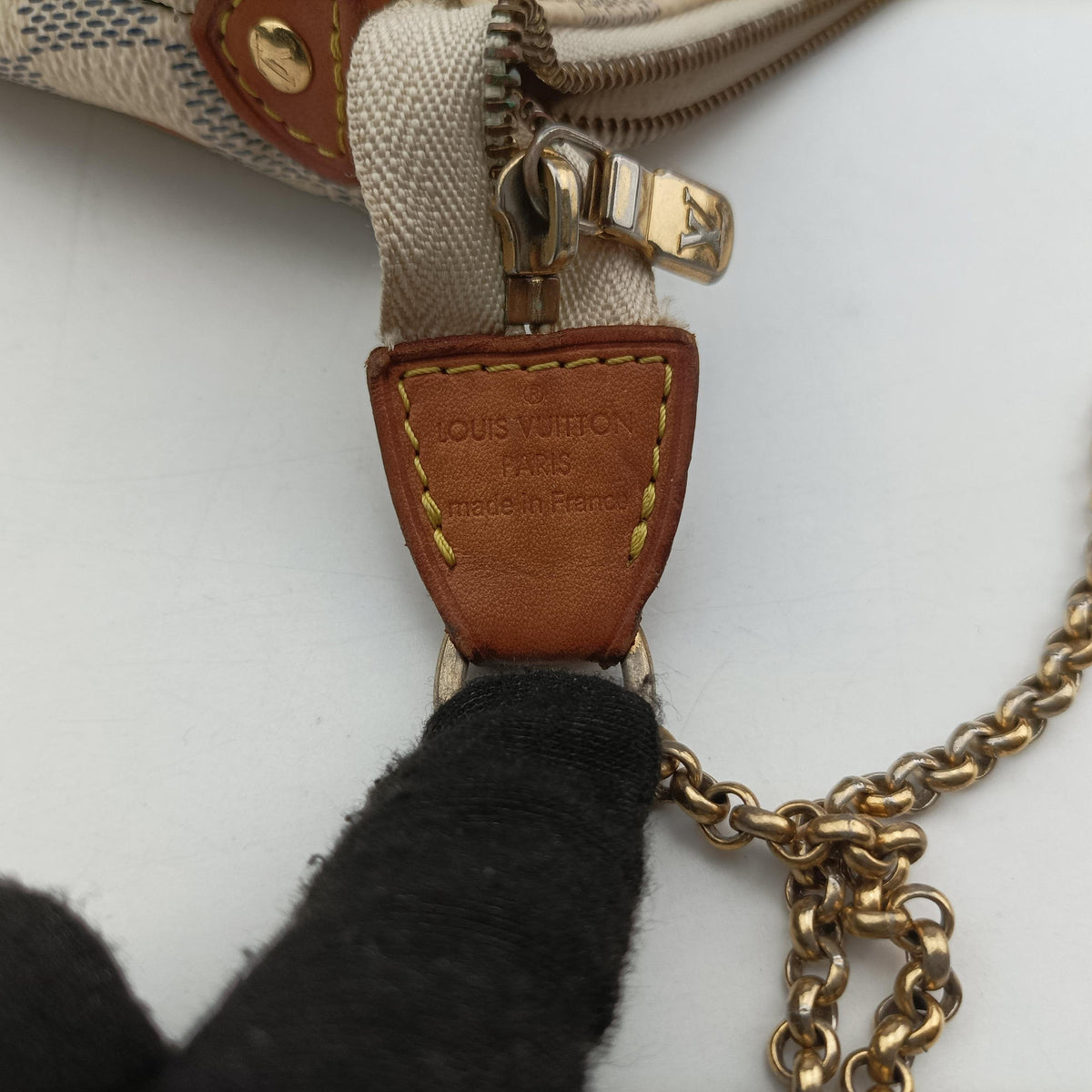 Pre-owned Louis Vuitton EVA AZUR Damier Canvas N55214 handbag | stylenewstar