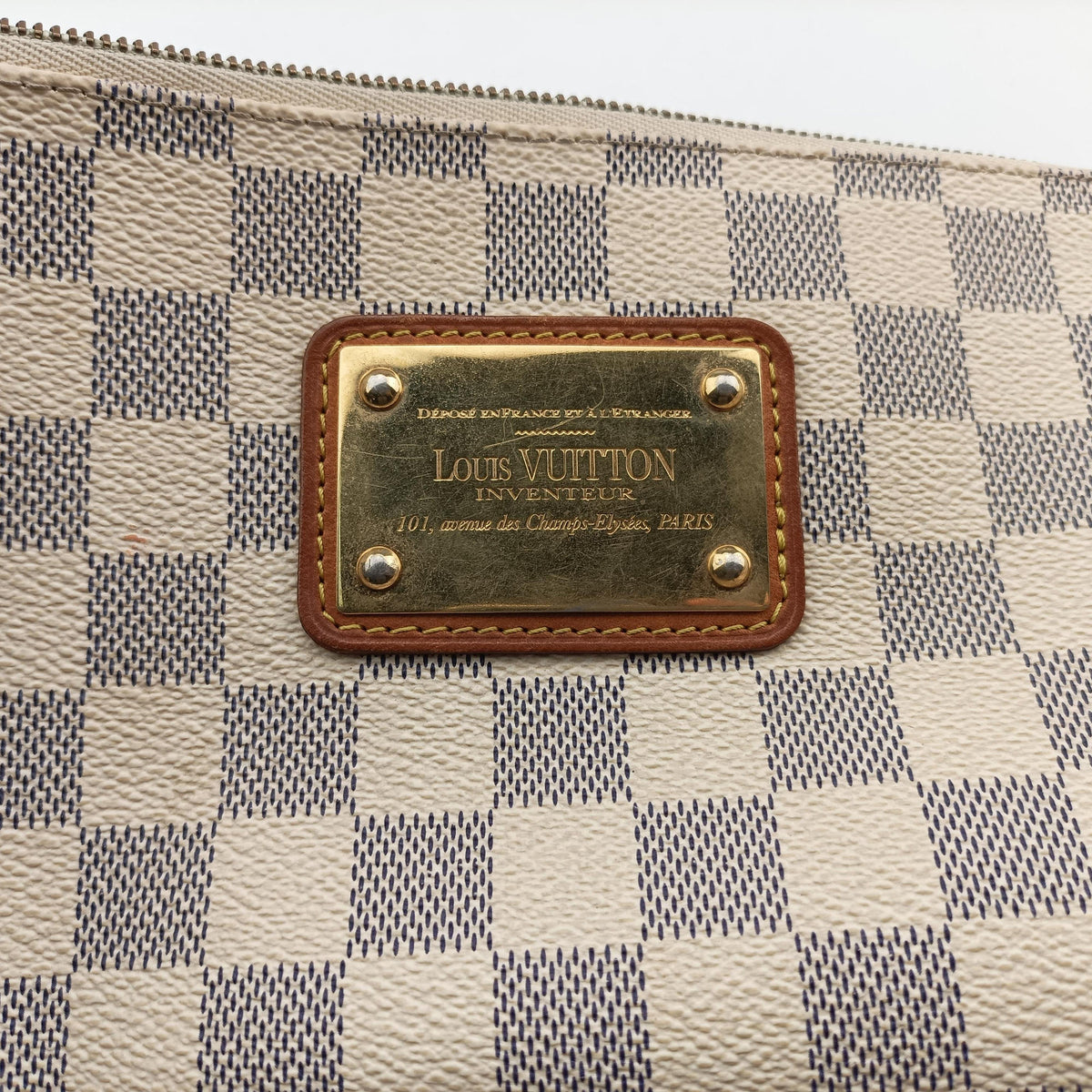 Pre-owned Louis Vuitton EVA AZUR Damier Canvas N55214 handbag | stylenewstar
