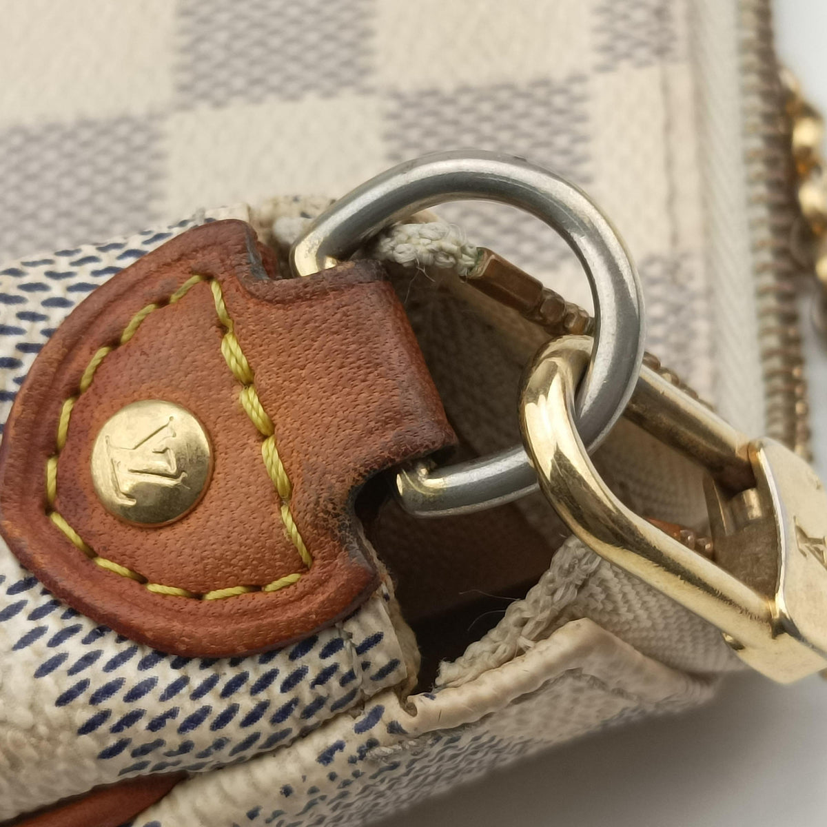 Pre-owned Louis Vuitton EVA AZUR Damier Canvas N55214 handbag | stylenewstar