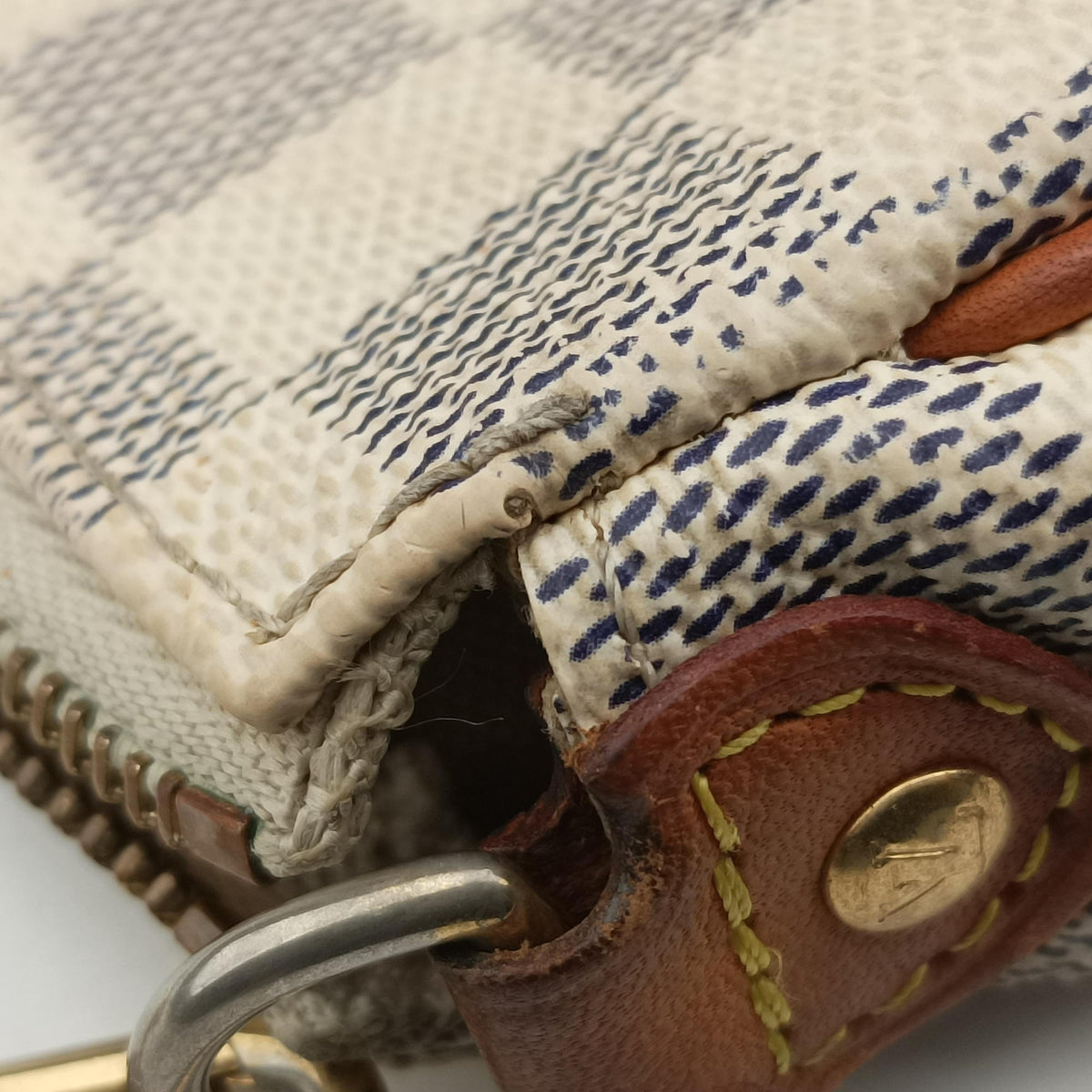 Pre-owned Louis Vuitton EVA AZUR Damier Canvas N55214 handbag | stylenewstar