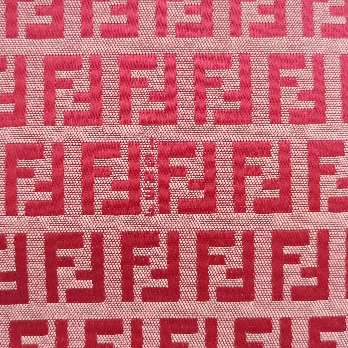 Pre-owned Fendi Zucchino Red canvas  handbag | stylenewstar