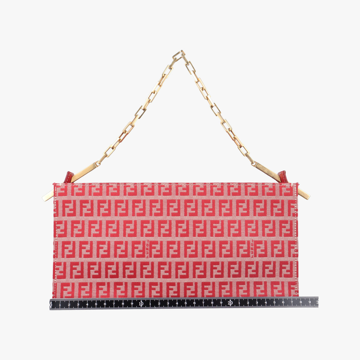 Pre-owned Fendi Zucchino Red canvas  handbag | stylenewstar
