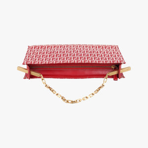 Pre-owned Fendi Zucchino Red canvas  handbag | stylenewstar