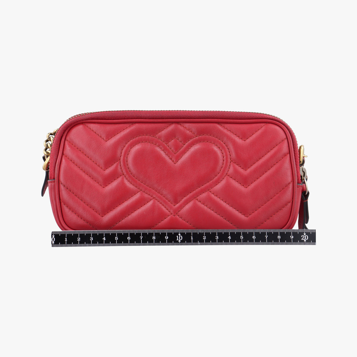 Secondhand Gucci GG Marmont Red Leather 546581 shoulderbag | stylenewstar
