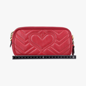 Secondhand Gucci GG Marmont Red Leather 546581 shoulderbag | stylenewstar
