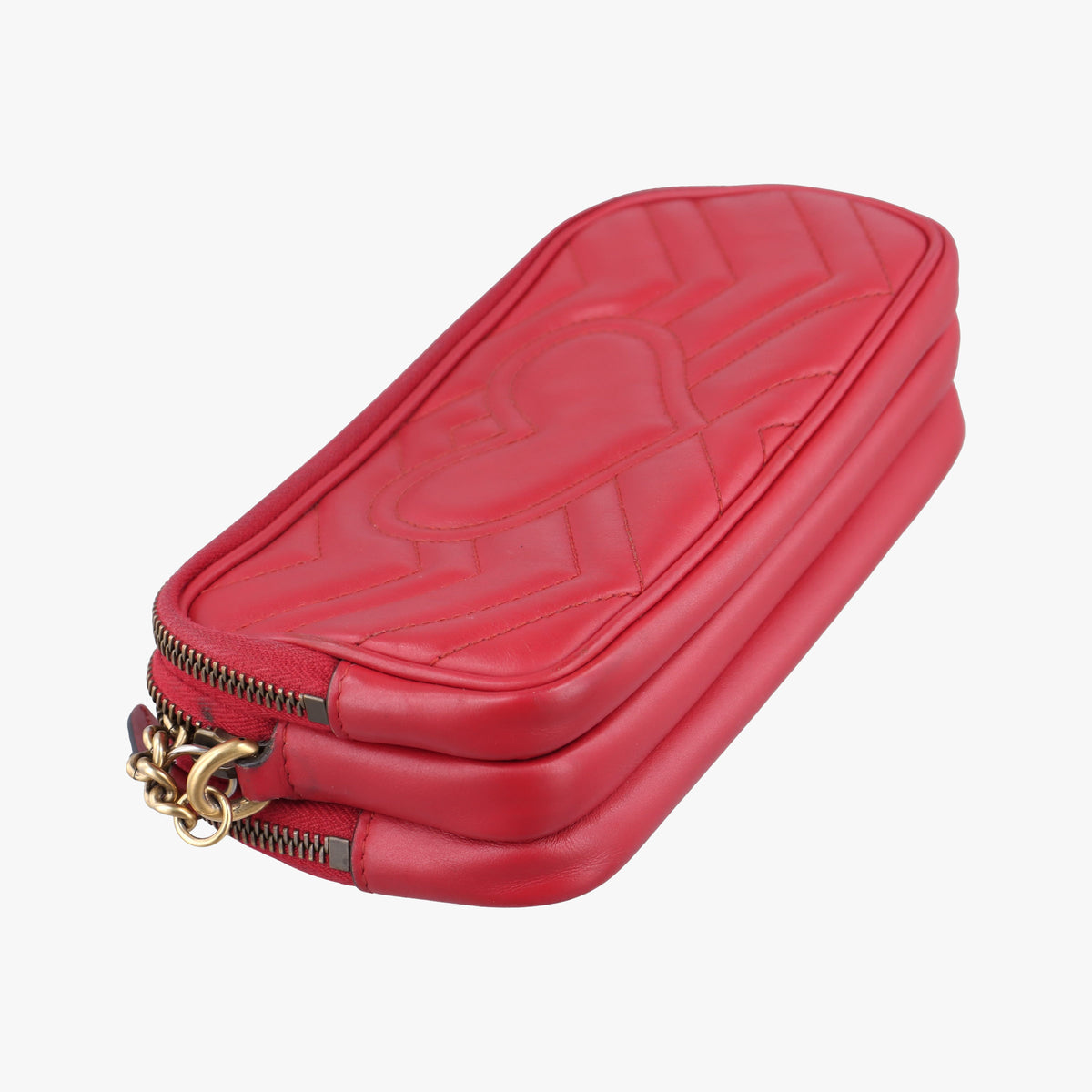 Secondhand Gucci GG Marmont Red Leather 546581 shoulderbag | stylenewstar