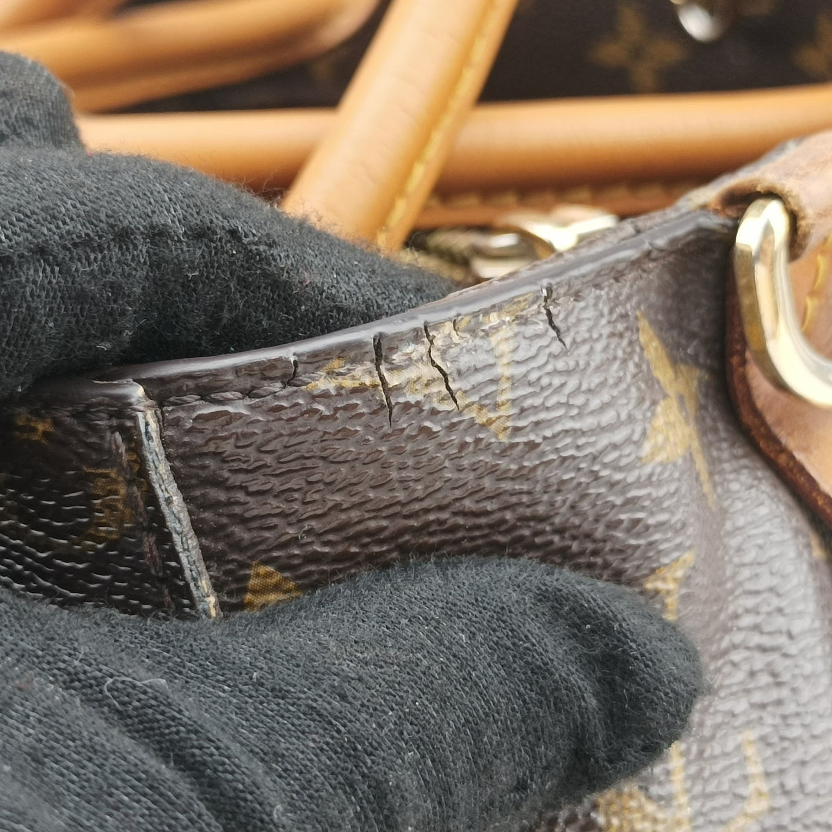 Pre-owned Louis Vuitton MONTAIGNE MM Brown Monogram Canvas M41056 shoulderbag | stylenewstar