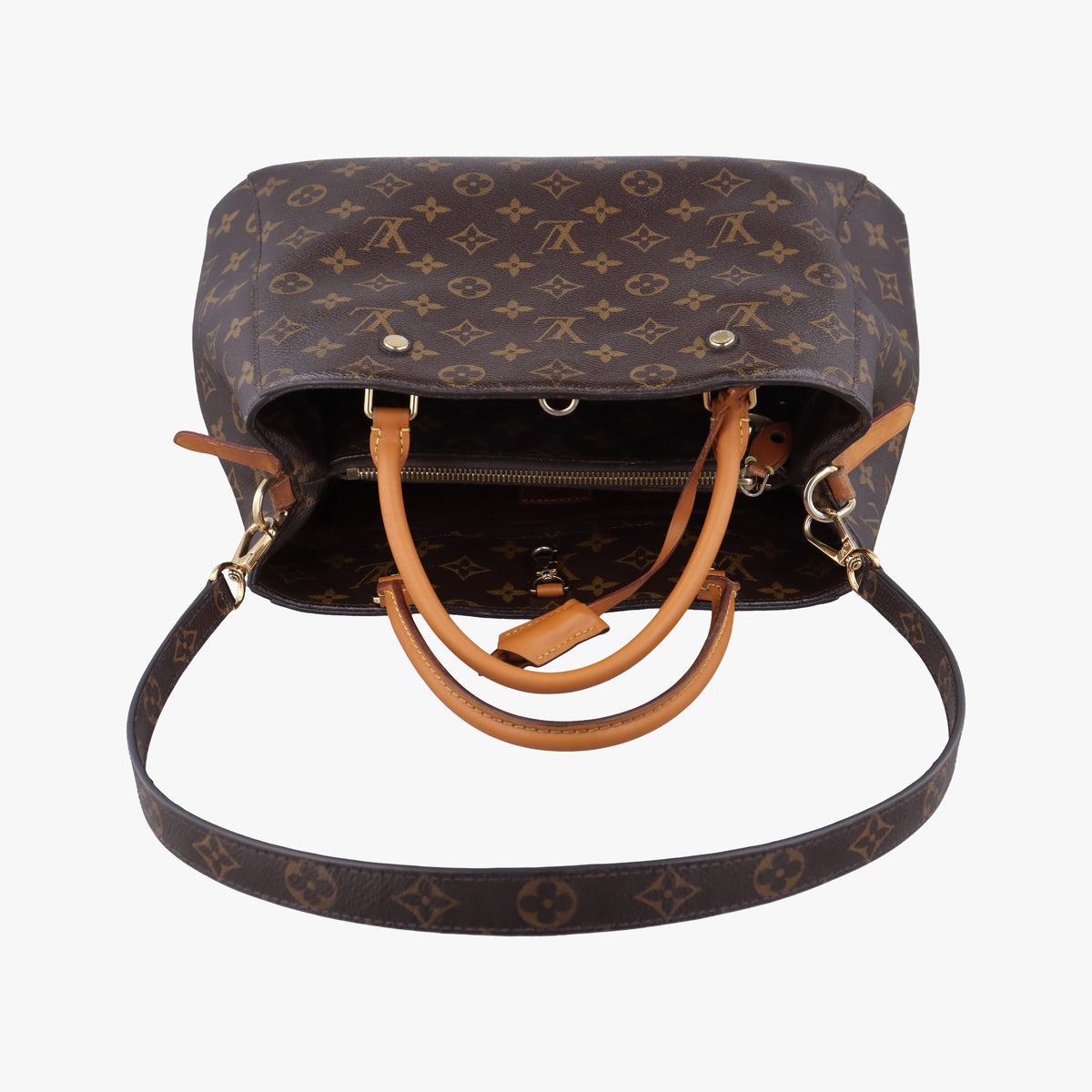 Pre-owned Louis Vuitton MONTAIGNE MM Brown Monogram Canvas M41056 shoulderbag | stylenewstar