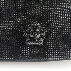 Pre-owned VERSACE medusa Black Suede  shoulderbag | stylenewstar