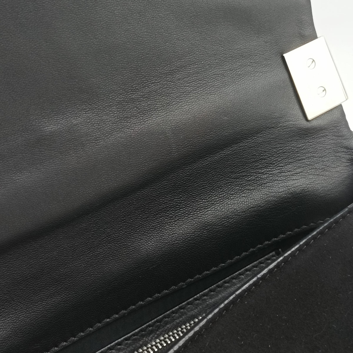 Pre-owned VERSACE medusa Black Suede  shoulderbag | stylenewstar