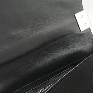 Pre-owned VERSACE medusa Black Suede  shoulderbag | stylenewstar