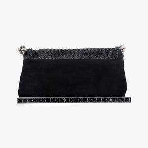Pre-owned VERSACE medusa Black Suede  shoulderbag | stylenewstar