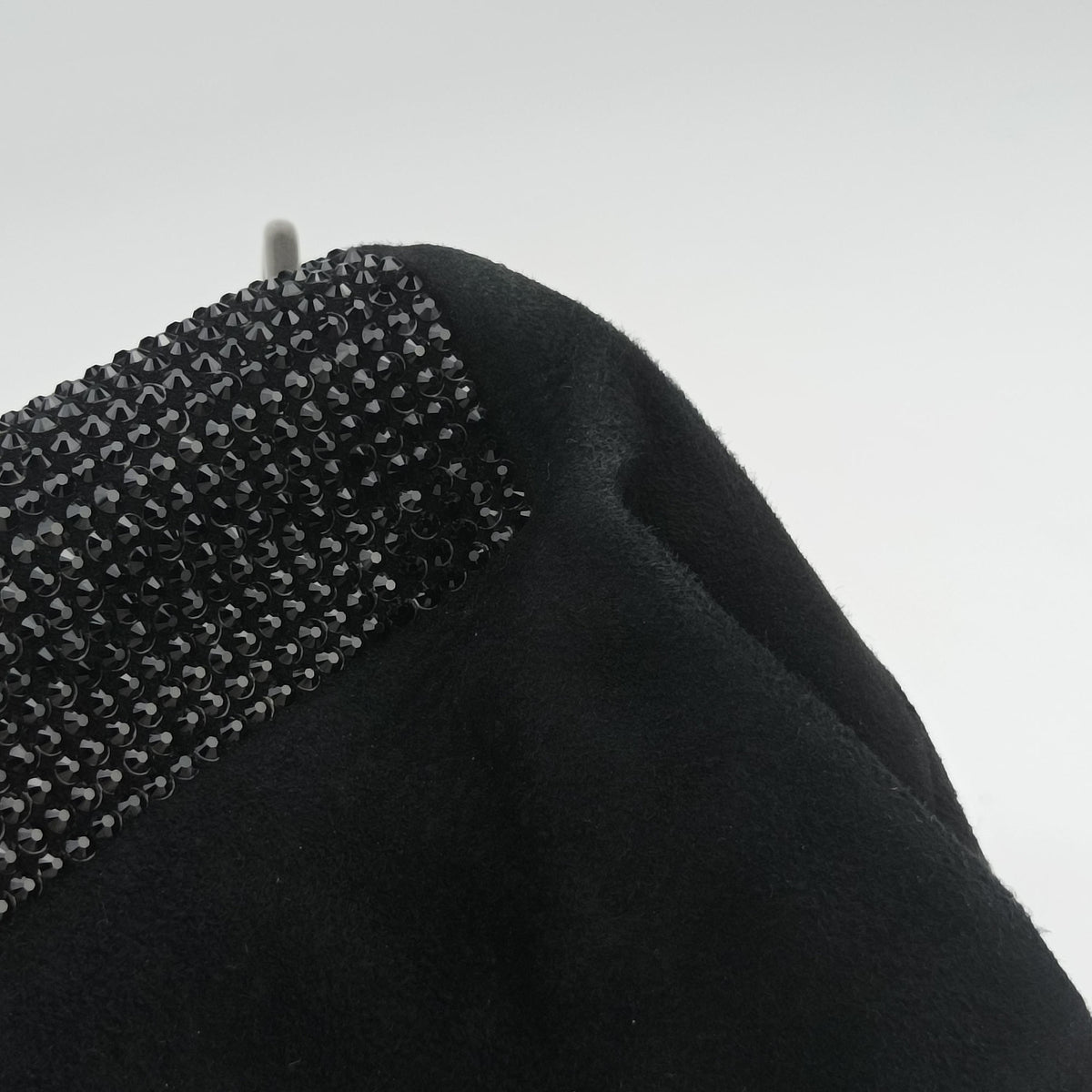Pre-owned VERSACE medusa Black Suede  shoulderbag | stylenewstar