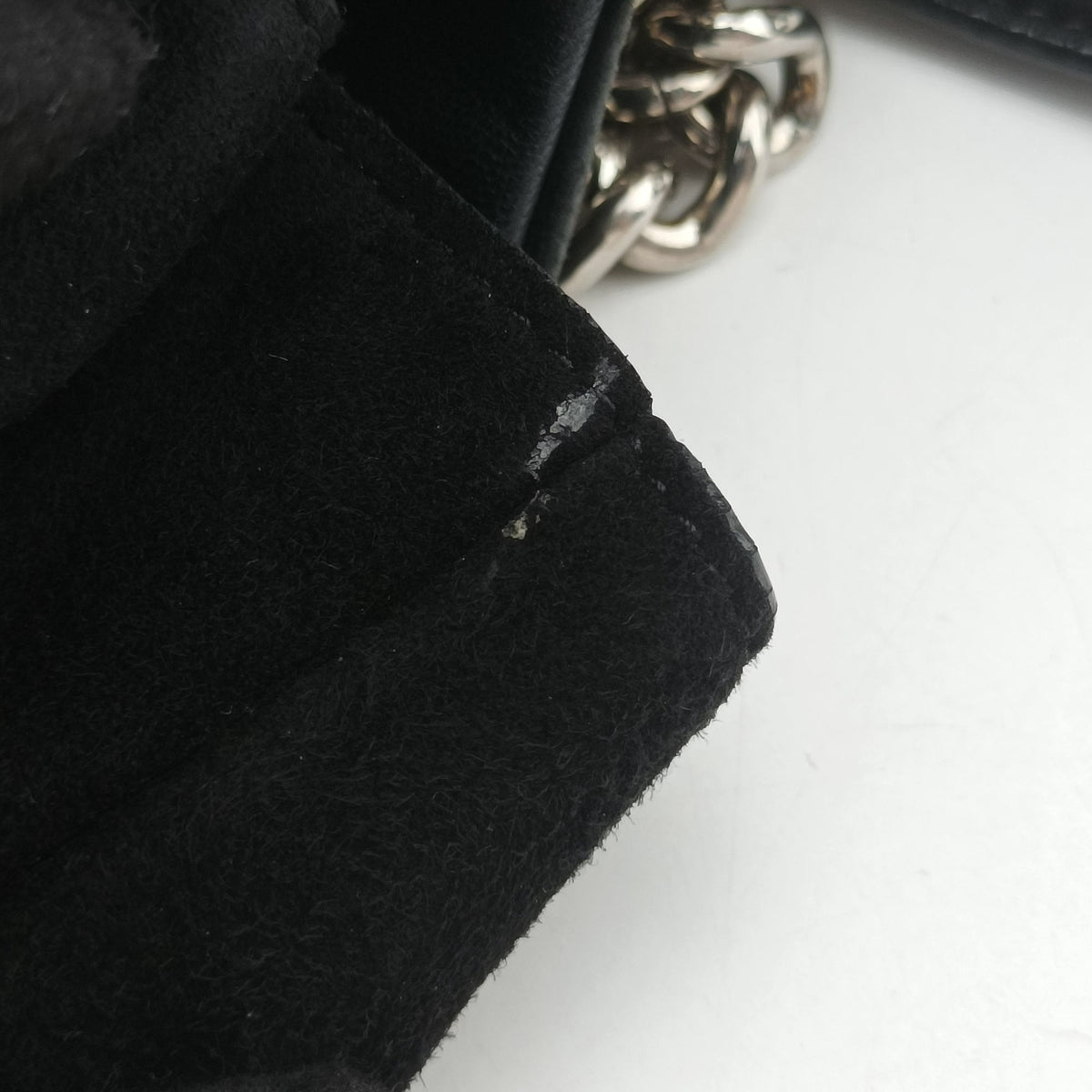 Pre-owned VERSACE medusa Black Suede  shoulderbag | stylenewstar