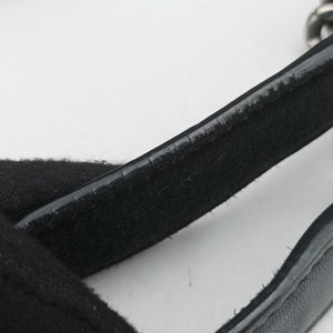 Pre-owned VERSACE medusa Black Suede  shoulderbag | stylenewstar