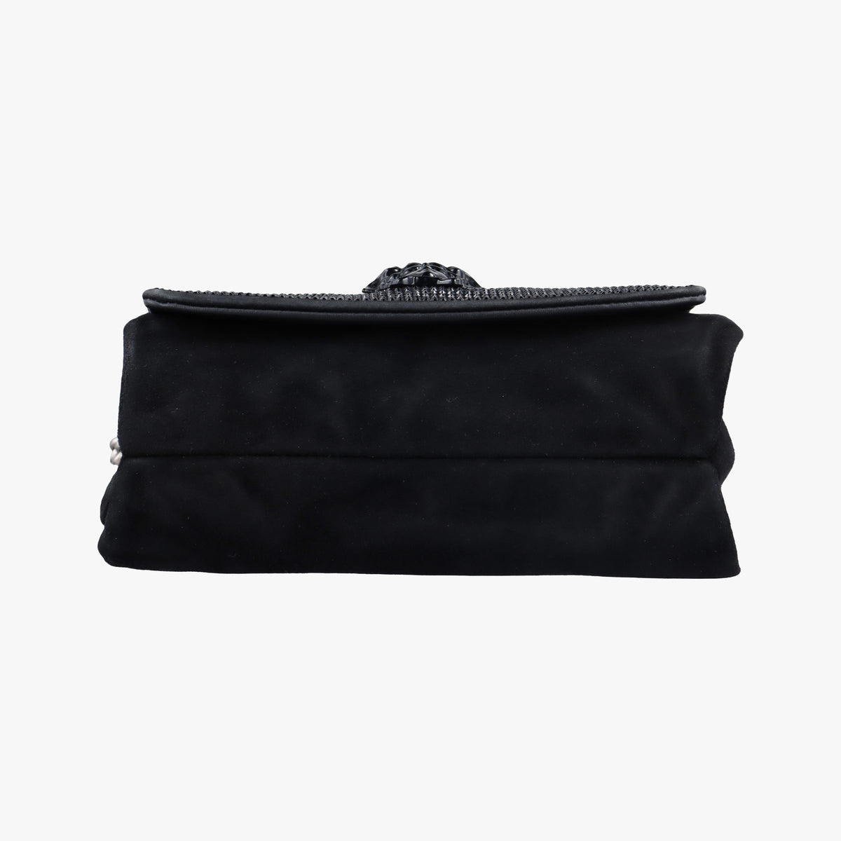 Pre-owned VERSACE medusa Black Suede  shoulderbag | stylenewstar