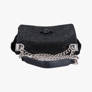 Pre-owned VERSACE medusa Black Suede  shoulderbag | stylenewstar