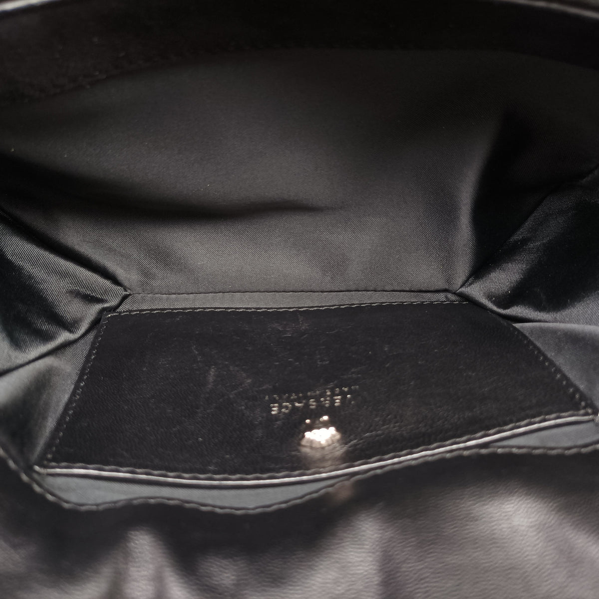 Pre-owned VERSACE medusa Black Suede  shoulderbag | stylenewstar