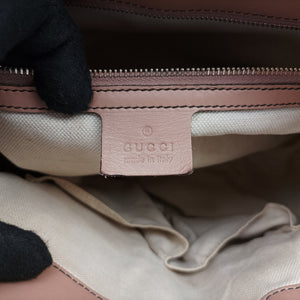 Pre-owned Gucci Emily Brown×Pink canvas×leather 295403 shoulderbag | stylenewstar