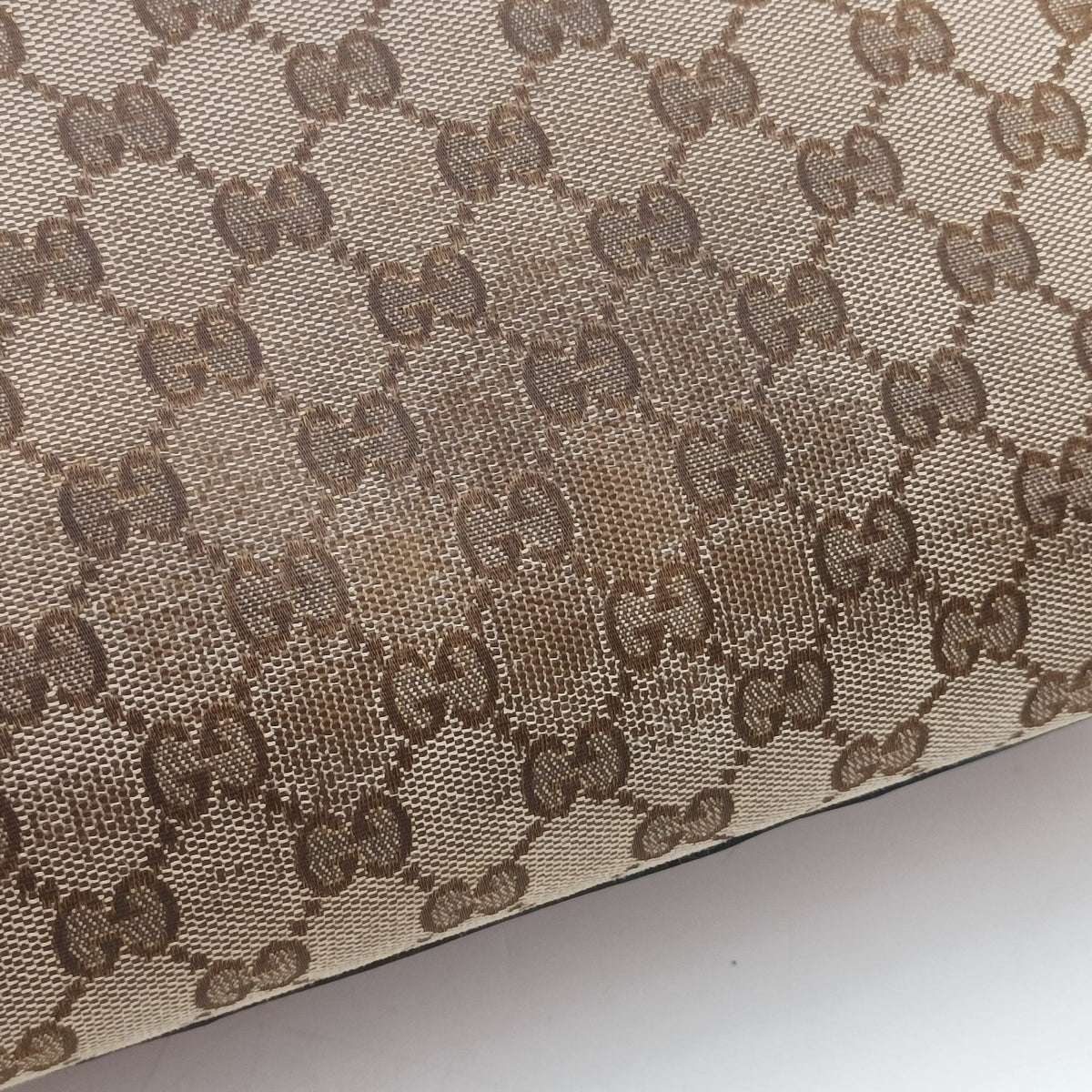 Pre-owned Gucci Emily Brown×Pink canvas×leather 295403 shoulderbag | stylenewstar