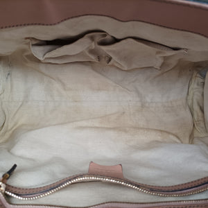 Pre-owned Gucci Emily Brown×Pink canvas×leather 295403 shoulderbag | stylenewstar