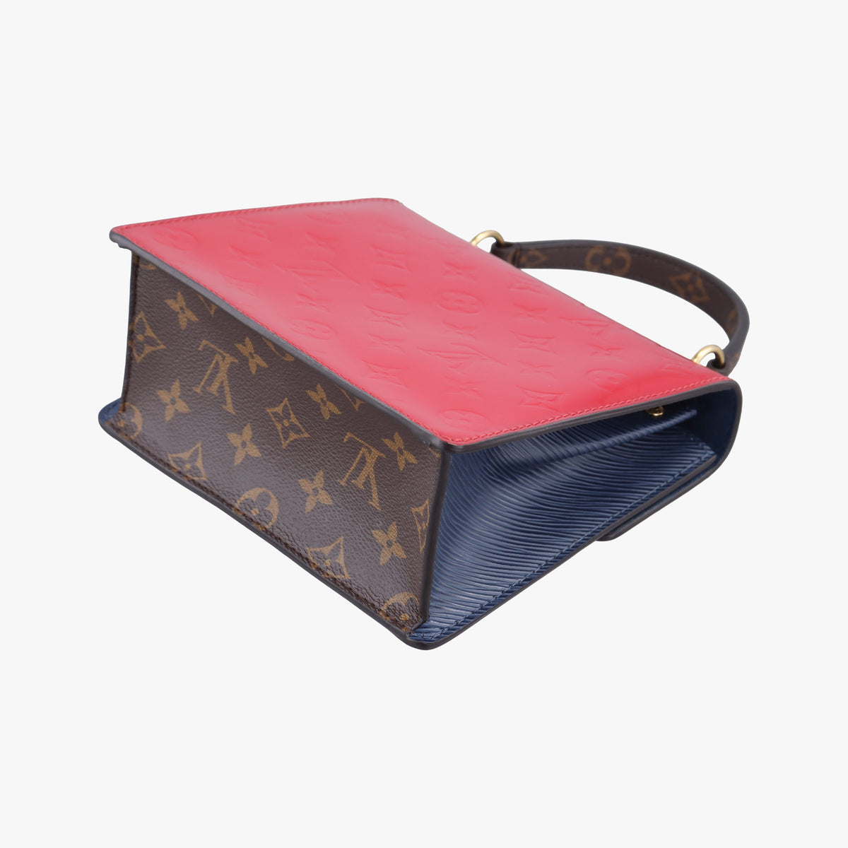 Pre-owned Louis Vuitton Spring street PM Scarlet Red Vernis×Epir×Monogram Canvas M90505 shoulderbag | stylenewstar