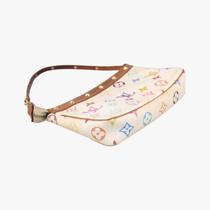 Secondhand Louis Vuitton Pochette Accessoires white Monogram Multicolor M92649 handbag | stylenewstar