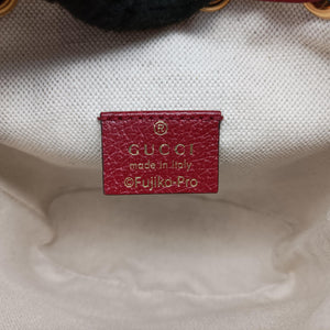 Secondhand Gucci Doraemon collaboration Beige×Bordeaux PVC coated canvas×leather 647801 shoulderbag | stylenewstar