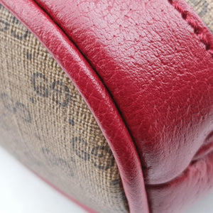 Secondhand Gucci Doraemon collaboration Beige×Bordeaux PVC coated canvas×leather 647801 shoulderbag | stylenewstar