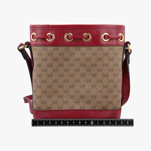 Secondhand Gucci Doraemon collaboration Beige×Bordeaux PVC coated canvas×leather 647801 shoulderbag | stylenewstar