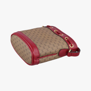 Secondhand Gucci Doraemon collaboration Beige×Bordeaux PVC coated canvas×leather 647801 shoulderbag | stylenewstar