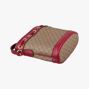 Secondhand Gucci Doraemon collaboration Beige×Bordeaux PVC coated canvas×leather 647801 shoulderbag | stylenewstar