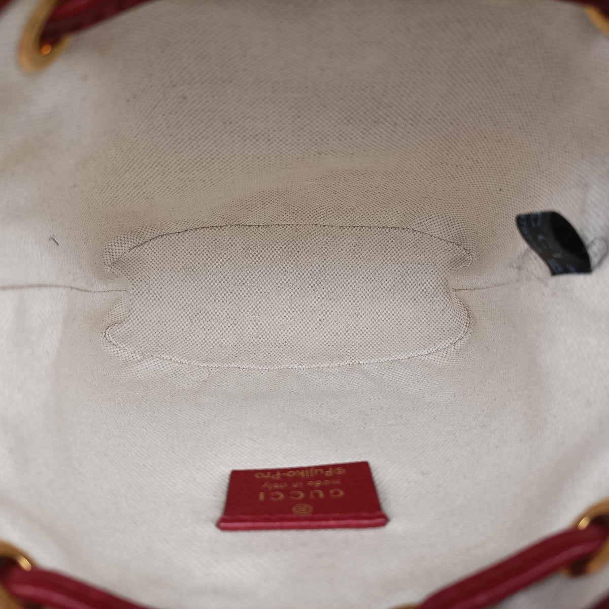 Secondhand Gucci Doraemon collaboration Beige×Bordeaux PVC coated canvas×leather 647801 shoulderbag | stylenewstar