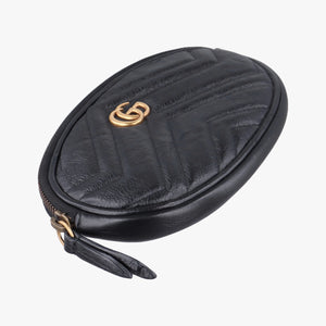 Secondhand Gucci GG Marmont Black Leather 524597 clutchbag | stylenewstar