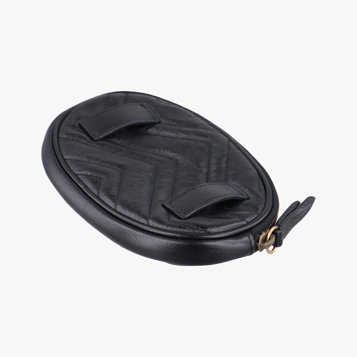 Secondhand Gucci GG Marmont Black Leather 524597 clutchbag | stylenewstar