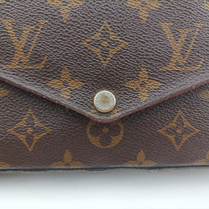 Pre-owned Louis Vuitton Pochette Felicie Brown Monogram Canvas M61276 shoulderbag | stylenewstar