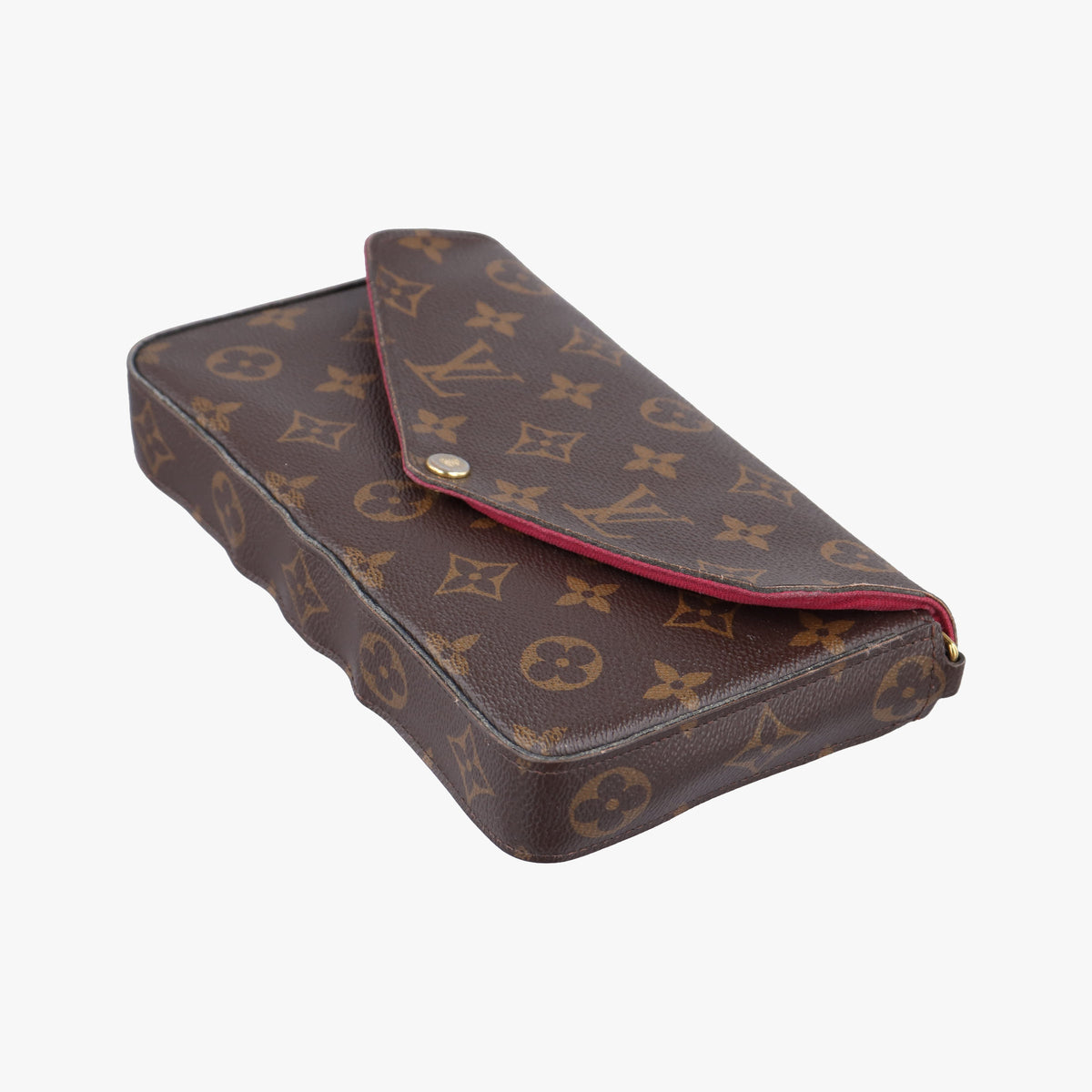 Pre-owned Louis Vuitton Pochette Felicie Brown Monogram Canvas M61276 shoulderbag | stylenewstar