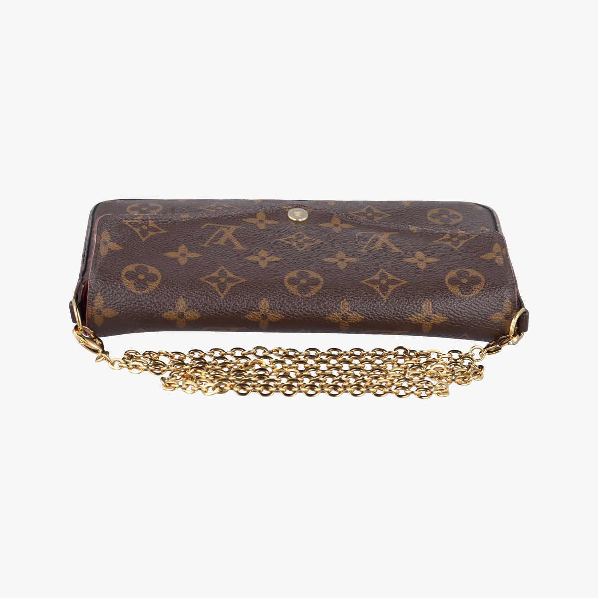 Pre-owned Louis Vuitton Pochette Felicie Brown Monogram Canvas M61276 shoulderbag | stylenewstar