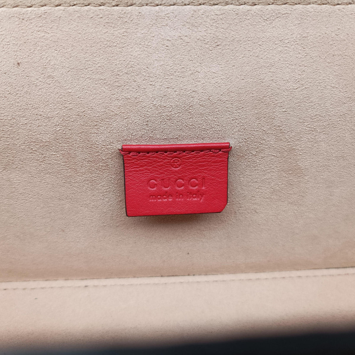 Vintage Gucci GG Apple Padlock Bamboo beige×red×multi PVC coated canvas×Leather 603221 shoulderbag | stylenewstar