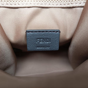 Pre-owned Fendi MINI SUNSHINE SHOPPER Brown canvas×Leather 8BS051 shoulderbag | stylenewstar