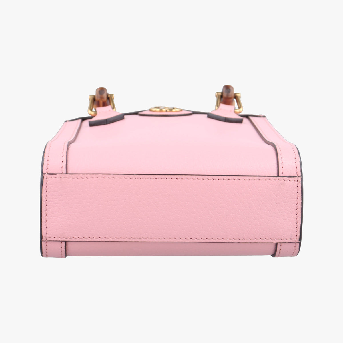 Pre-owned Gucci Diana Bamboo Mini Pink Leather 739079 shoulderbag | stylenewstar